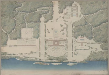 Lituanie. Palais Wittgenstein. Vue générale
