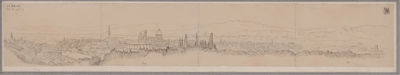 Vue panoramique de Florence et Fiesole