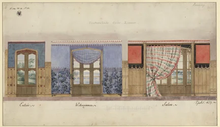 Potsdam. Château de Babelsberg. Décorations murales
