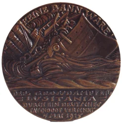 Médaille commémorant le torpillage du paquebot 
