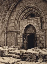Jérusalem, Église du Tombeau de la Vierge, Portail