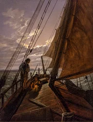 Voilier, après 1820 (Huile sur toile)