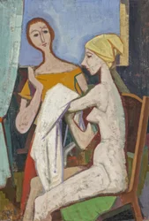 Aux toilettes