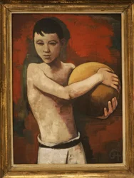 Garçon avec un ballon