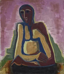 Homme assis à table
