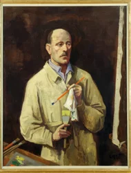 Autoportrait devant l