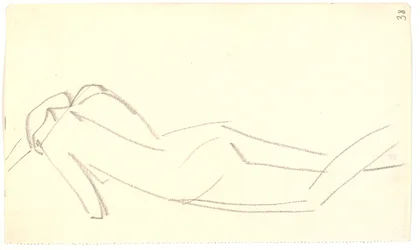 Modèle debout, vu de dos