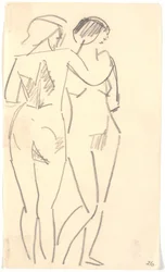 Deux modèles debout