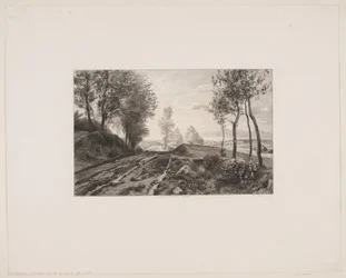 Danois : Paysage avec route