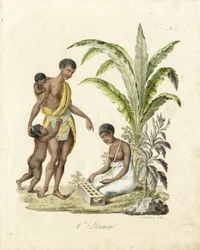 Famille africaine (en caractères d