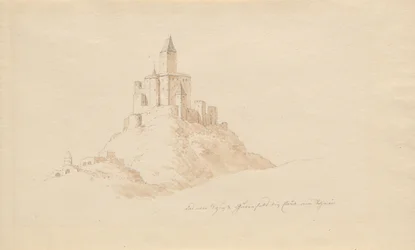 Le vieux château Gutenfels près de Kaub sur le Rhin