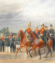 Officiers du régiment de cavalerie montée