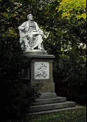 Monument en hommage au compositeur autrichien Franz Peter Schubert (1797-1828). Sculpture de Karl Kundmann (1838-1919) 1872. Vienne, Stadtpark, Autriche