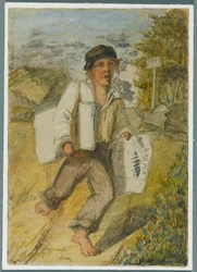 Garçon de journaux, 1864
