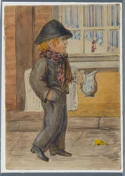 Garçon de journal Police Gazette, 1864