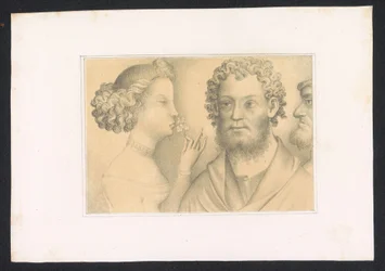 Hommes et jeune femme