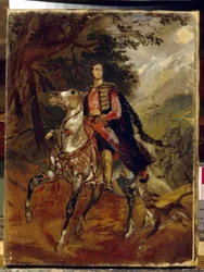 Portrait du comte Anatole Nikolaievich Demidov, premier prince de San Donato - Peinture de Karl Pavlovich Briullov