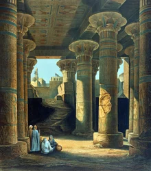 Vue intérieure de la salle des piliers d