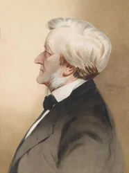 Portrait du compositeur allemand Richard Wagner