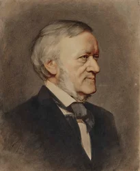 Portrait du compositeur Richard Wagner 1813-1883, 1883