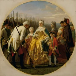 La revue à Solenau en 1749