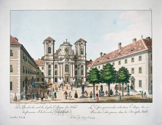 Vue de la Piaristenplatz et de l
