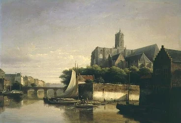 Une ville sur une rivière
