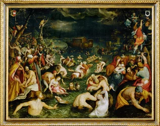 Le déluge monte (peinture sur toile)