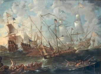 Bataille navale en Méditerranée