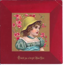 Carte de Noël victorienne d