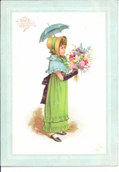 Carte de vœux victorienne d