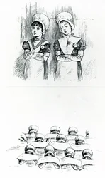 Enfants de la charité, c.1880 (gravure)