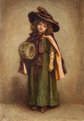 Petite fille avec manchon