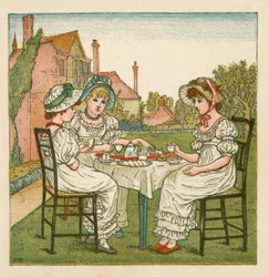 Thé dans le jardin