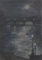 Clair de lune sur la Tamise, Londres