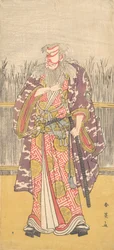 Acteur non identifié de la ligne Ichikawa dans le rôle de Hige no Ikyu, vers 1795