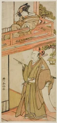 Les acteurs Iwai Hanshiro IV (Okaru) et Onoe Kikugoro I ( ) (Yuranosuke)