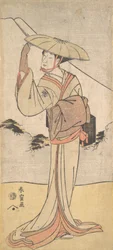 Nakamura Noshio II dans le rôle de Imayo uta Bikuni, 1796 Kansei 8