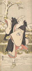 Onoe Matsusuke en tant que Kannen-Butsu ou moine bouddhiste mendiant, vers 1790