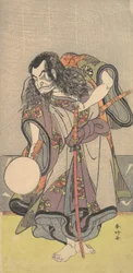 Le premier Nakamura Nakazo en samouraï, vers 1780