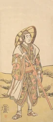 Le Troisième Sawamura Sojuro en pèlerin au Sanctuaire de Kannon, vers 1784-88