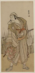 Ichikawa Danjuro V en tant que voyageur à côté d
