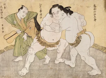 Le Match de Lutte entre Kimenzan Tanigoro et Edogasaki Gemji