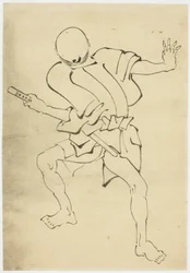 Attendant armé (étude)