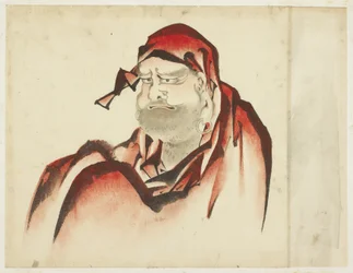 Daruma en robe rouge, c.1815-1849