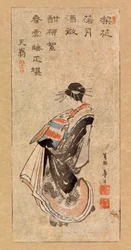 Courtisane faisant une parade, vers 1816