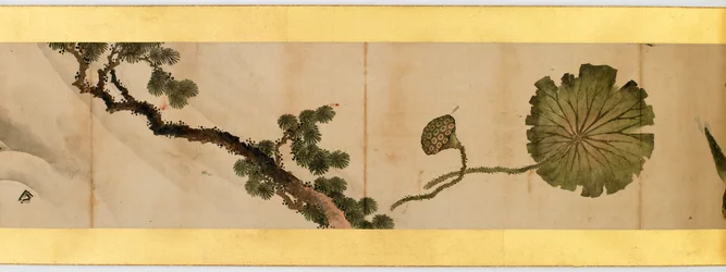 Rouleau de main avec images diverses, période Edo, 1839 (détail)