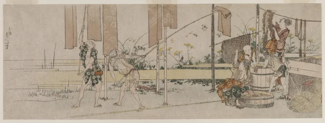 Teinturiers au travail, vers 1800