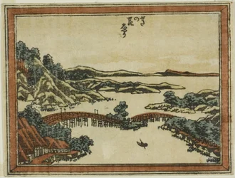 Lueur du soir à Seta (Seta no sekisho), de la série Huit vues d