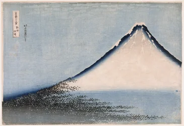 Beau vent, temps clair, édition variante, de la série Trente-six vues du mont Fuji, vers 1831